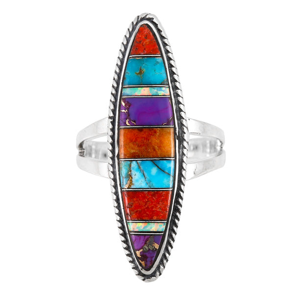 Multi-Gemstone Ring Sterling Silver R2539-C00