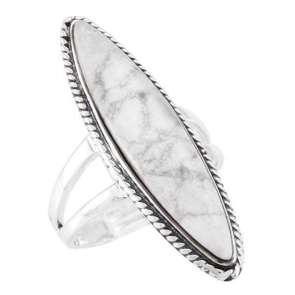 Howlite Ring Sterling Silver R2539-C103
