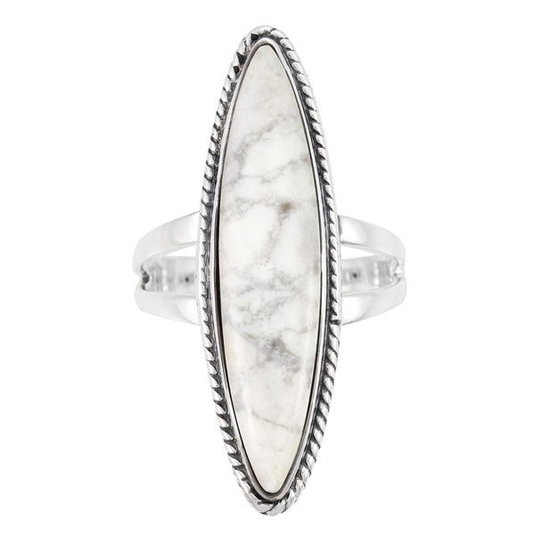 Howlite Ring Sterling Silver R2539-C103