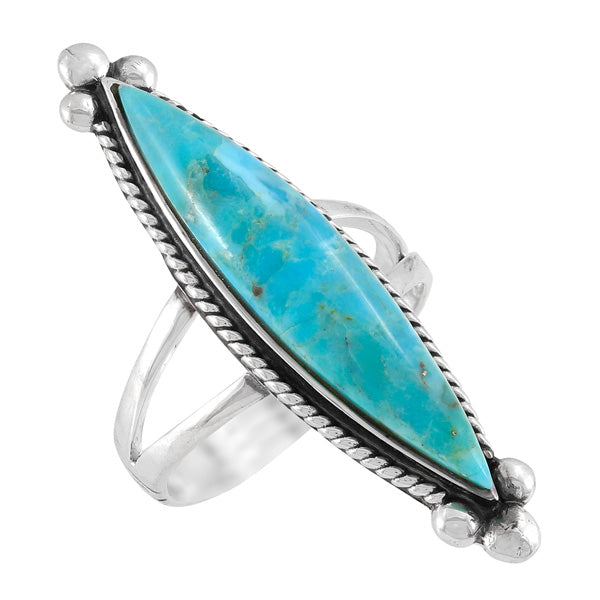 Turquoise Ring Sterling Silver R2540-C75