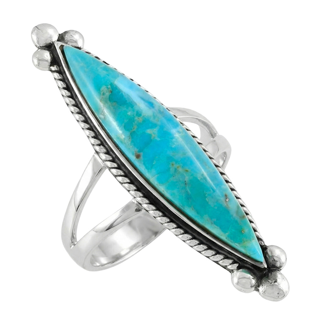 Turquoise Ring Sterling Silver R2540-C75