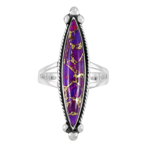 Purple Turquoise Ring Sterling Silver R2540-C77