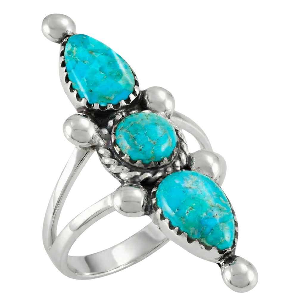 Turquoise Ring SilverBronzé R2542-SB-C75