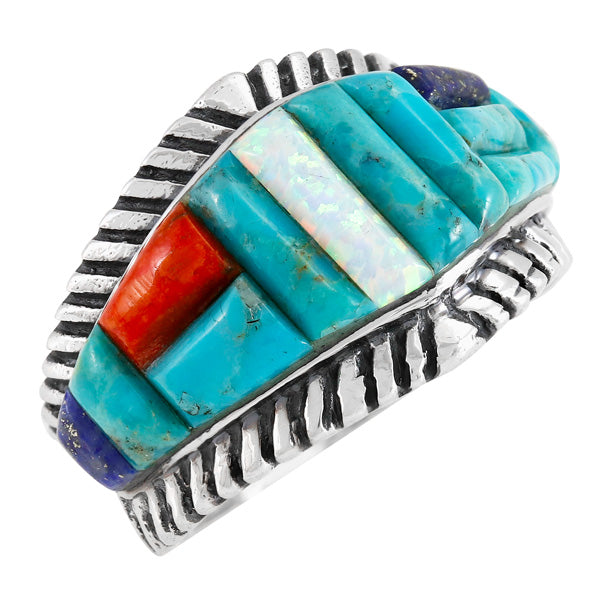 Turquoise Ring Sterling Silver R2543-C55