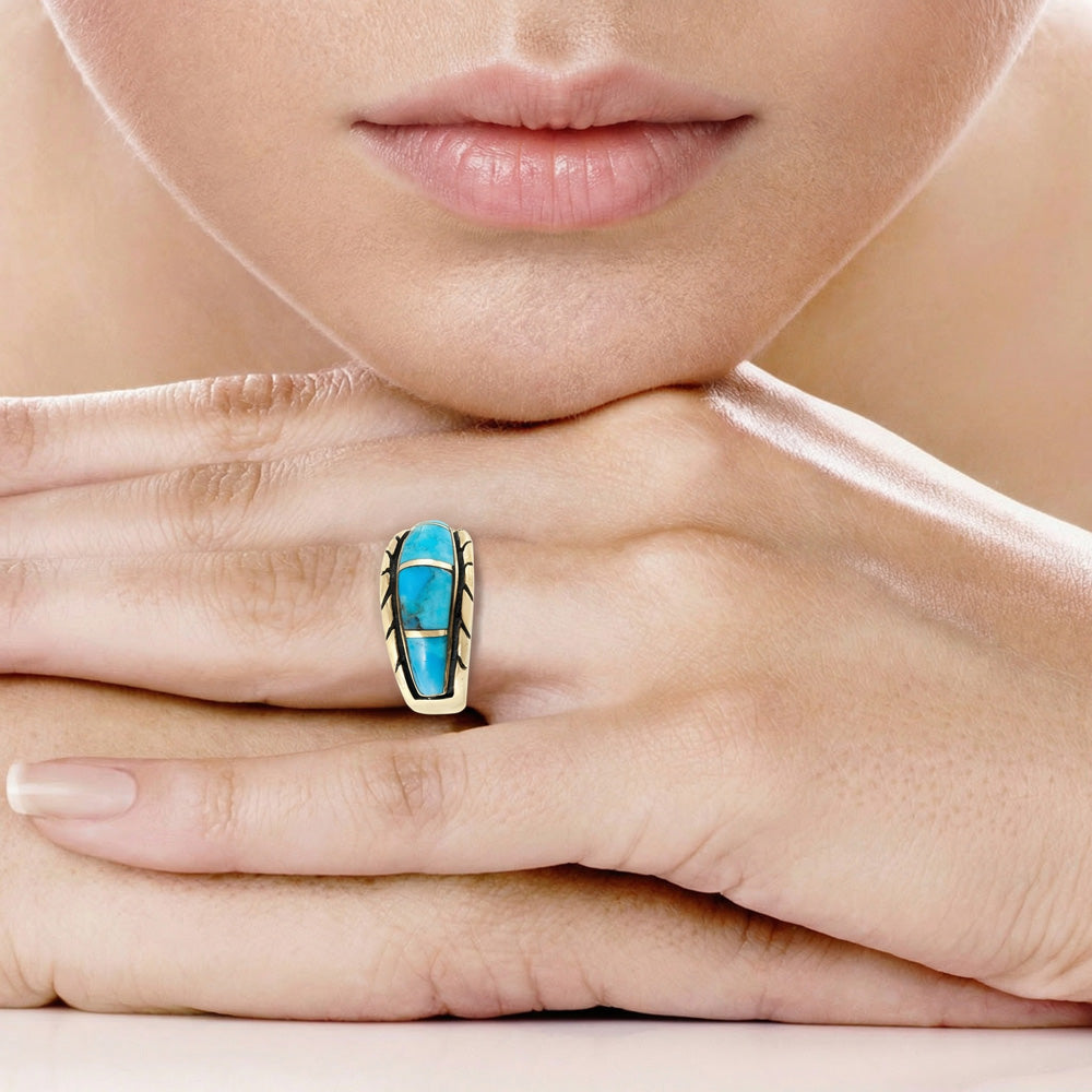 Turquoise Ring GoldCopper™ R2534-GB-C05