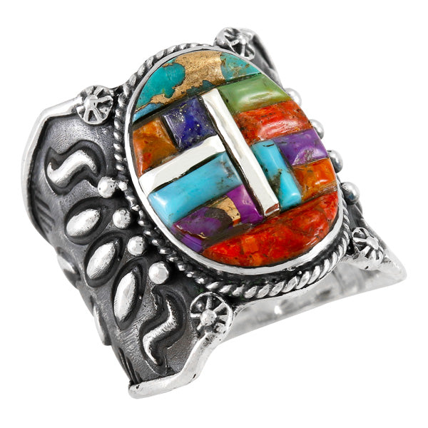 Multicolor Ring Sterling Silver R2544-C51