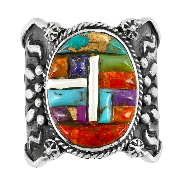 Multicolor Ring Sterling Silver R2544-C51