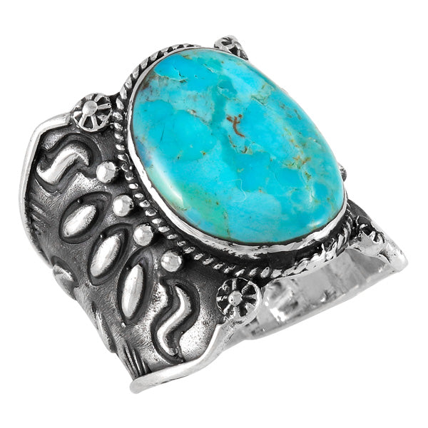 Turquoise Ring Sterling Silver R2544-C75