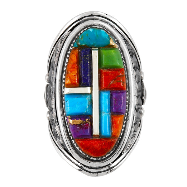 Multicolor Ring Sterling Silver R2546-C51