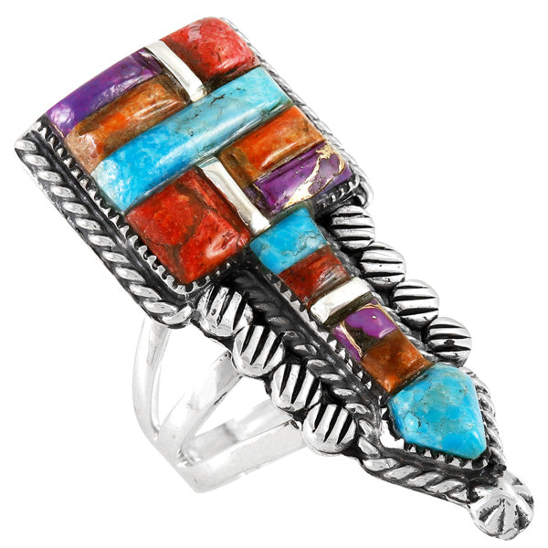 Arrow Multicolor Ring Sterling Silver R2547-C51