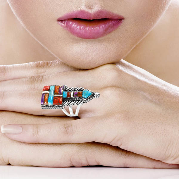 Arrow Multicolor Ring Sterling Silver R2547-C51