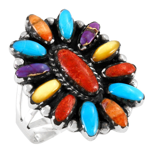 Multicolor Ring Sterling Silver R2548-C71
