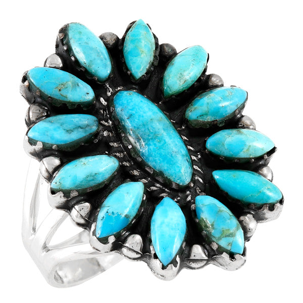 Turquoise Ring Sterling Silver R2548-C75