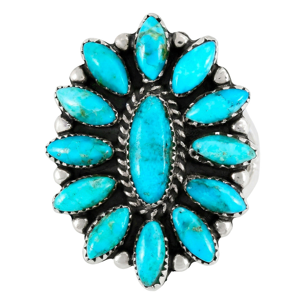 Turquoise Ring Sterling Silver R2548-C75