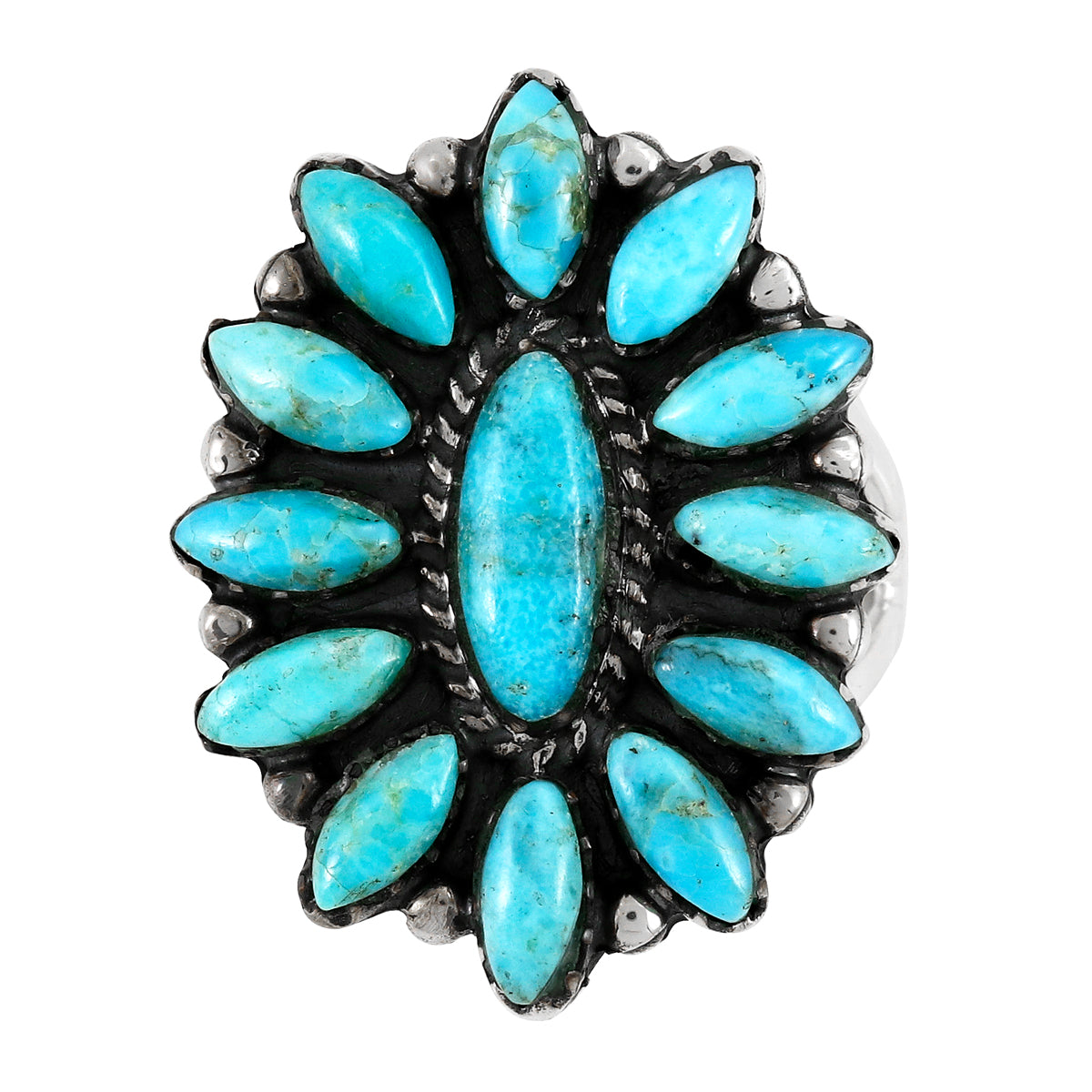 FINAL CLEARANCE - Turquoise Ring SilveryCopper™ R2548-SB-C75