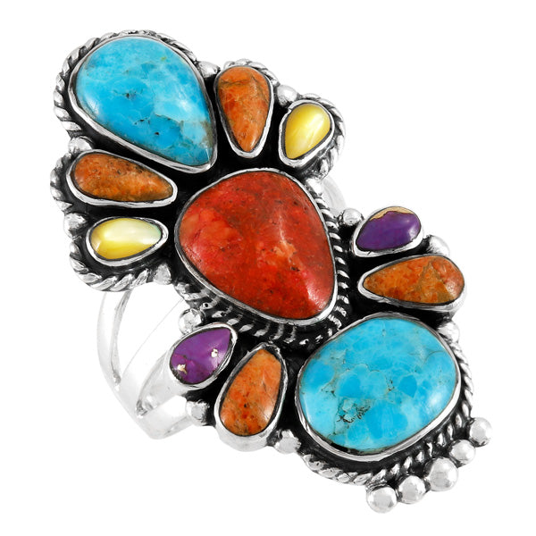 Multicolor Ring Sterling Silver R2549-C71