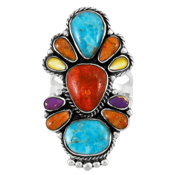 Multicolor Ring Sterling Silver R2549-C71