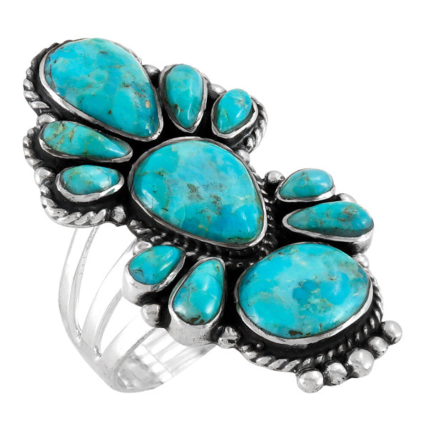 Turquoise Ring Sterling Silver R2549-C75