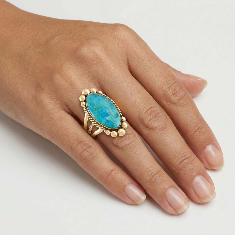 Turquoise Ring GoldCopper™ R2552-GB-C75