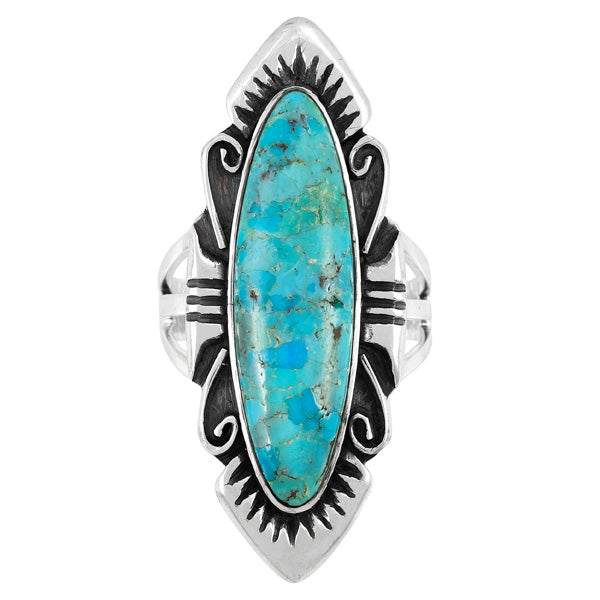 Turquoise Ring Sterling Silver R2555-C75