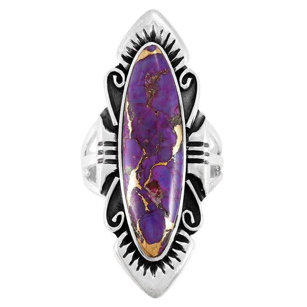 Purple Turquoise Ring Sterling Silver R2555-C77