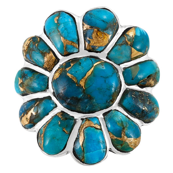 Matrix Turquoise Ring Sterling Silver R2554-C84