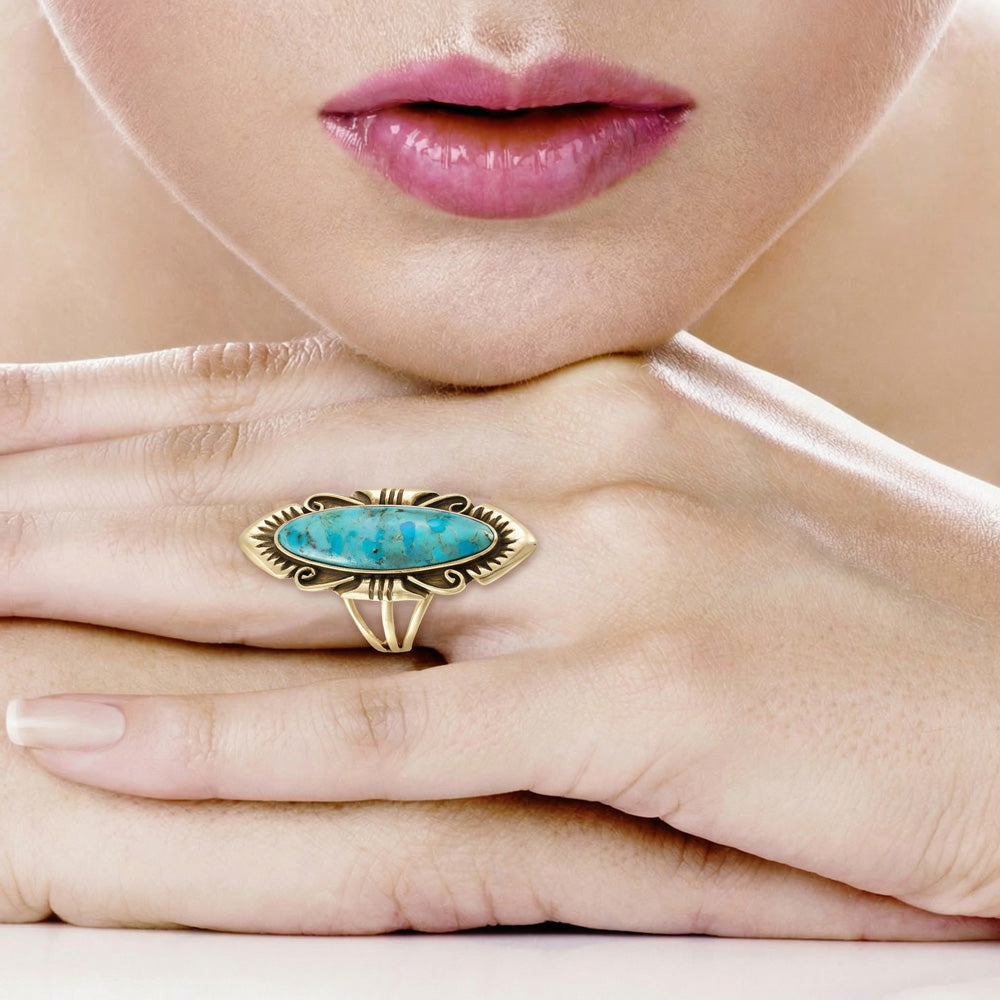 Turquoise Ring GoldCopper™ R2555-GB-C75