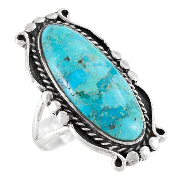 Turquoise Ring Sterling Silver R2557-C75