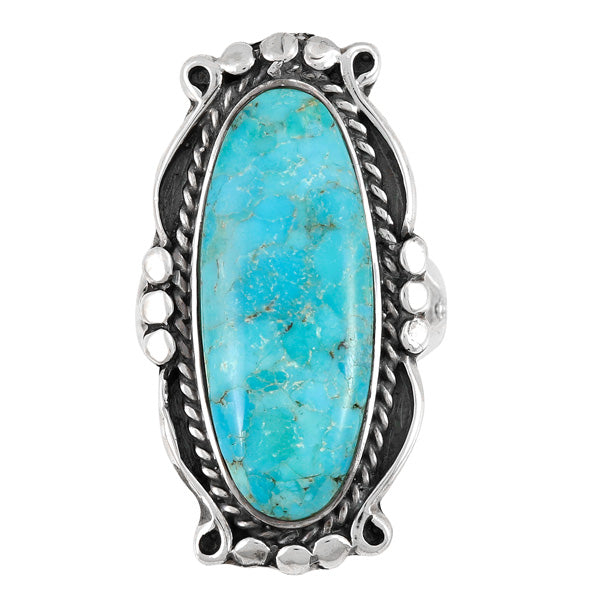 Turquoise Ring Sterling Silver R2557-C75