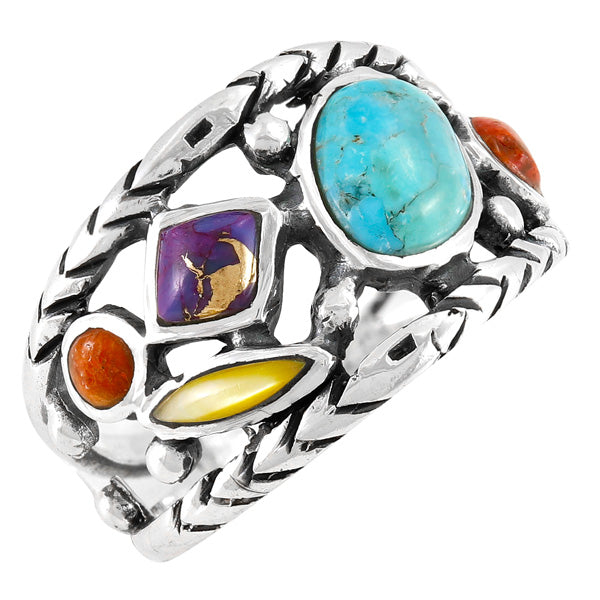 Multicolor Ring Sterling Silver R2559-C71