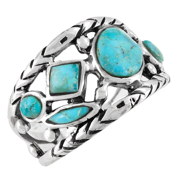 Turquoise Ring Sterling Silver R2559-C75