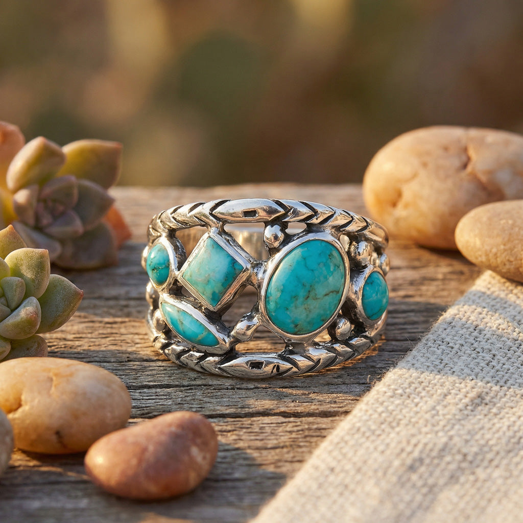 Turquoise Ring SilverBronzé™ R2559-SB-C75