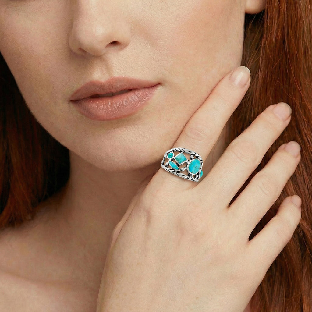 Turquoise Ring SilverBronzé™ R2559-SB-C75