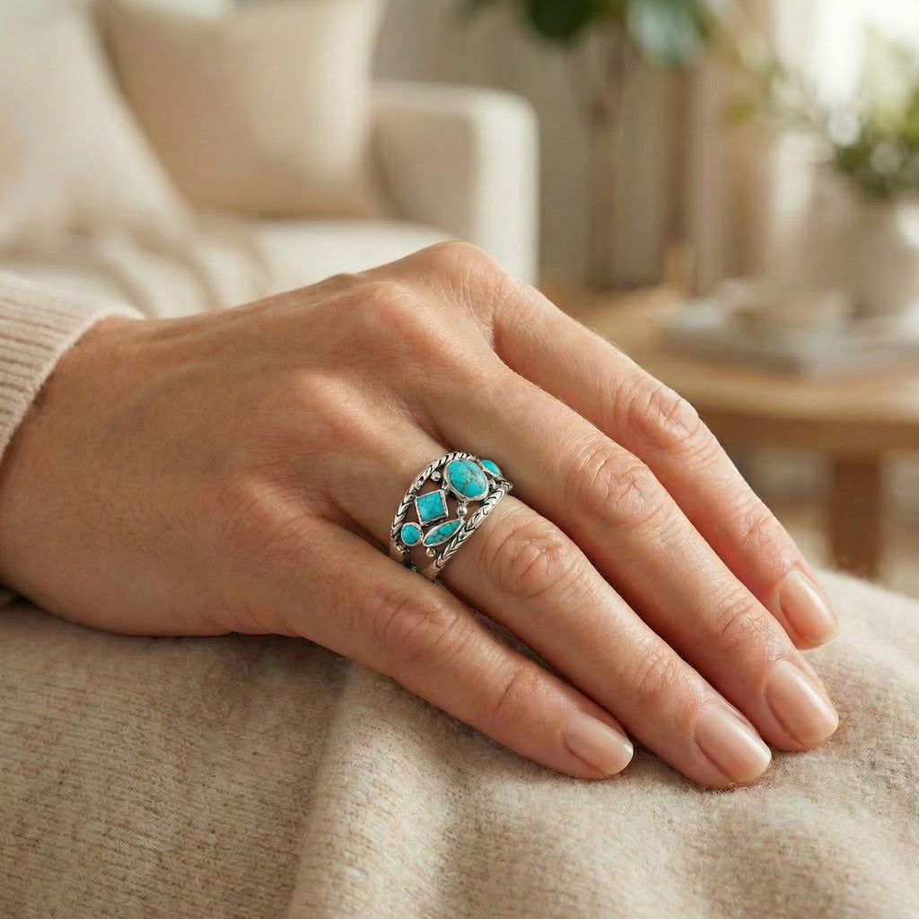 Turquoise Ring SilverBronzé™ R2559-SB-C75