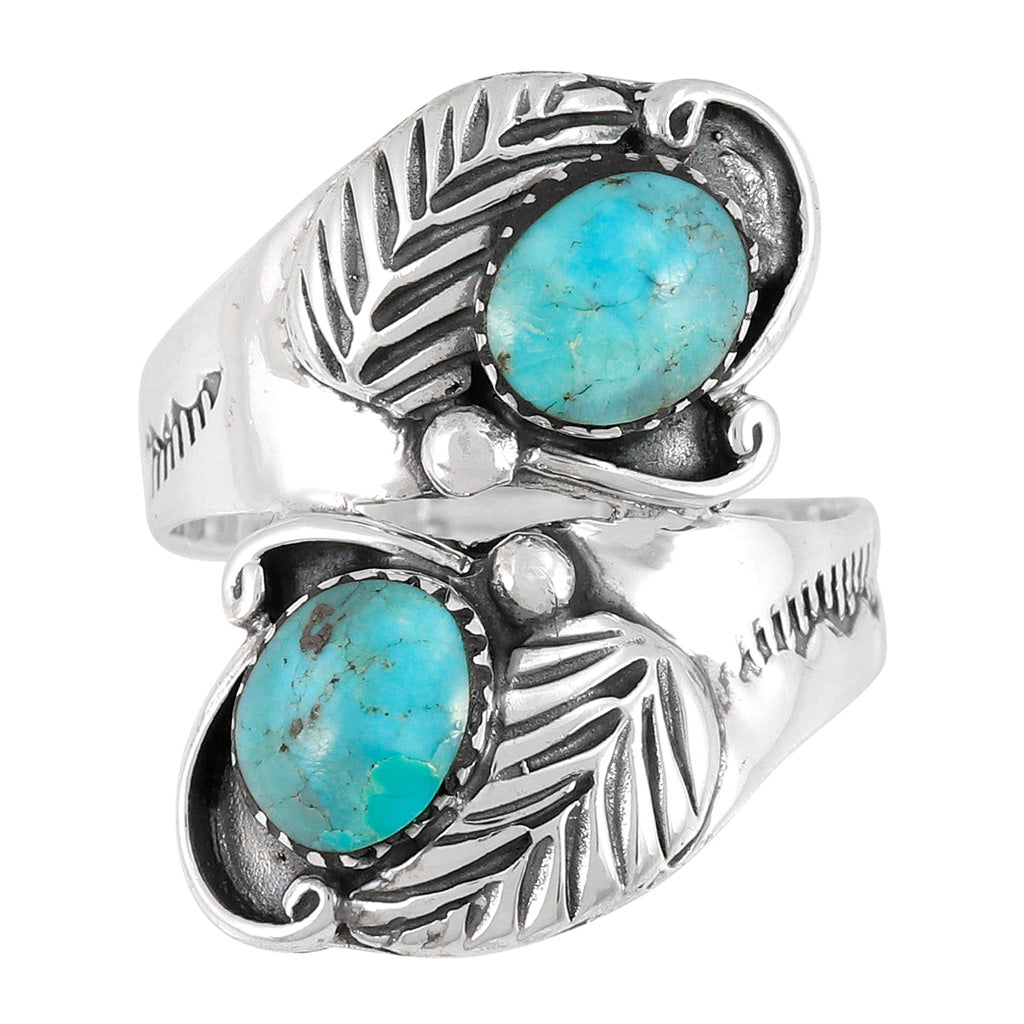 FINAL CLEARANCE - Turquoise Ring SilveryCopper™ R2560-SB-C75