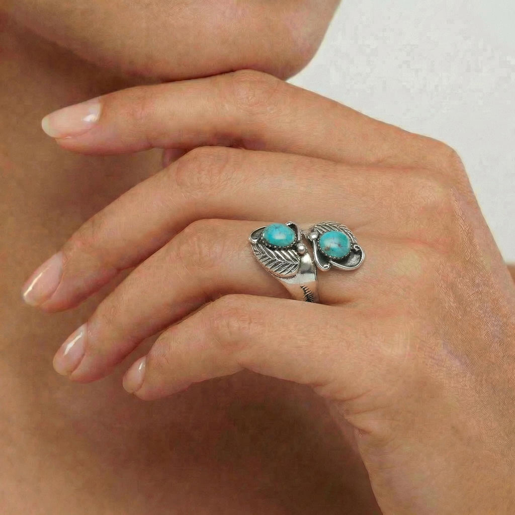 FINAL CLEARANCE - Turquoise Ring SilveryCopper™ R2560-SB-C75