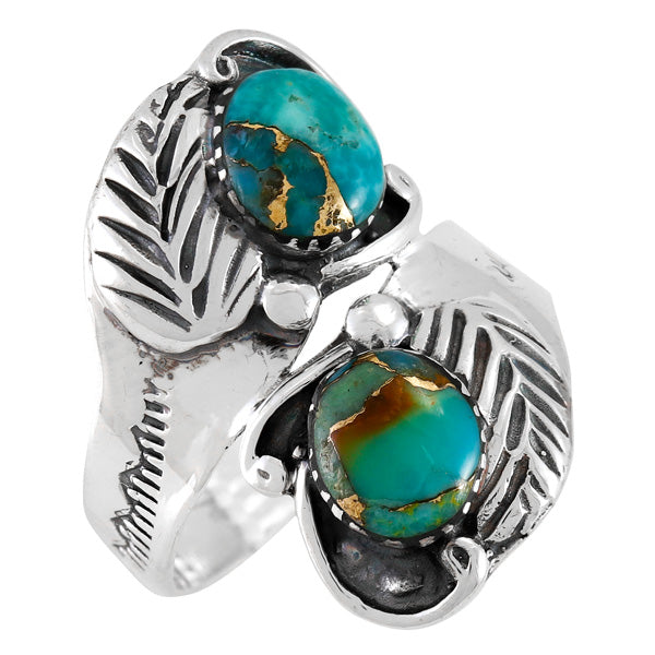 Matrix Turquoise Ring Sterling Silver R2560-C84