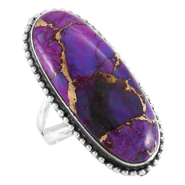 Purple Turquoise Ring Sterling Silver R2561-C77