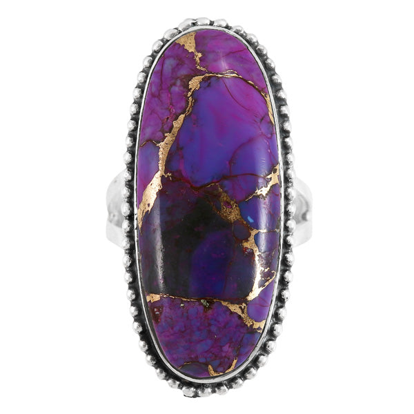 Purple Turquoise Ring Sterling Silver R2561-C77