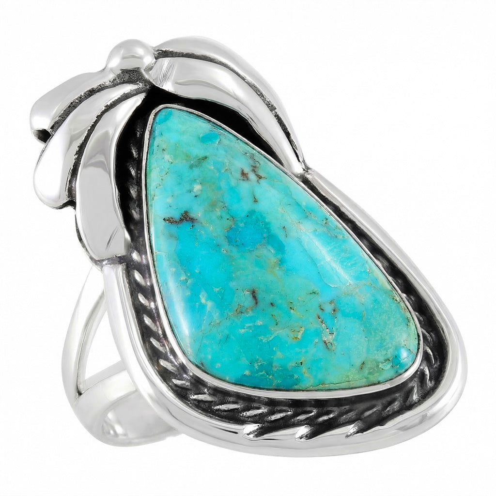 Turquoise Ring Sterling Silver R2563-C75