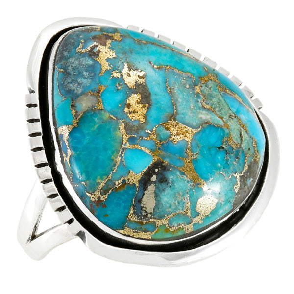 Matrix Turquoise Ring Sterling Silver R2564-C84