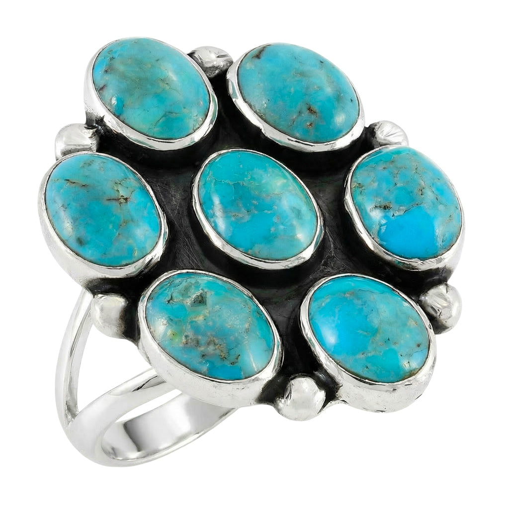Turquoise Ring Sterling Silver R2566-SM-C75