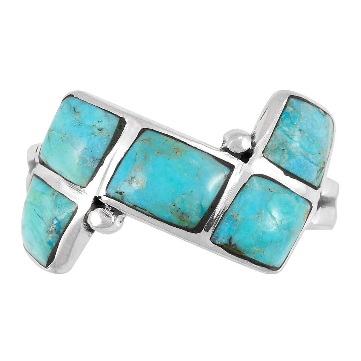 FINAL CLEARANCE - Turquoise Ring SilveryCopper™ R2567-SB-C75