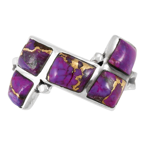 Purple Turquoise Ring Sterling Silver R2567-C77