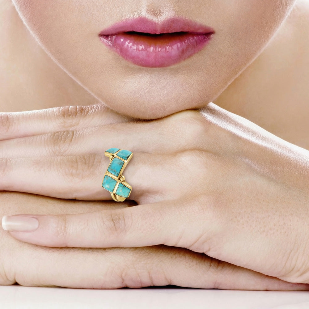 Turquoise Ring GoldCopper™ R2567-GB-C75