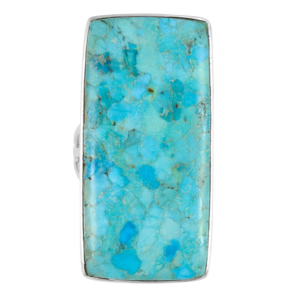 Turquoise Ring Sterling Silver R2569-LG-C75 (LARGER style)