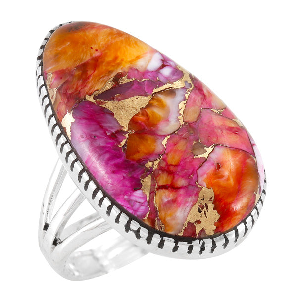 Plum Spiny Ring Sterling Silver R2571-SM-C92