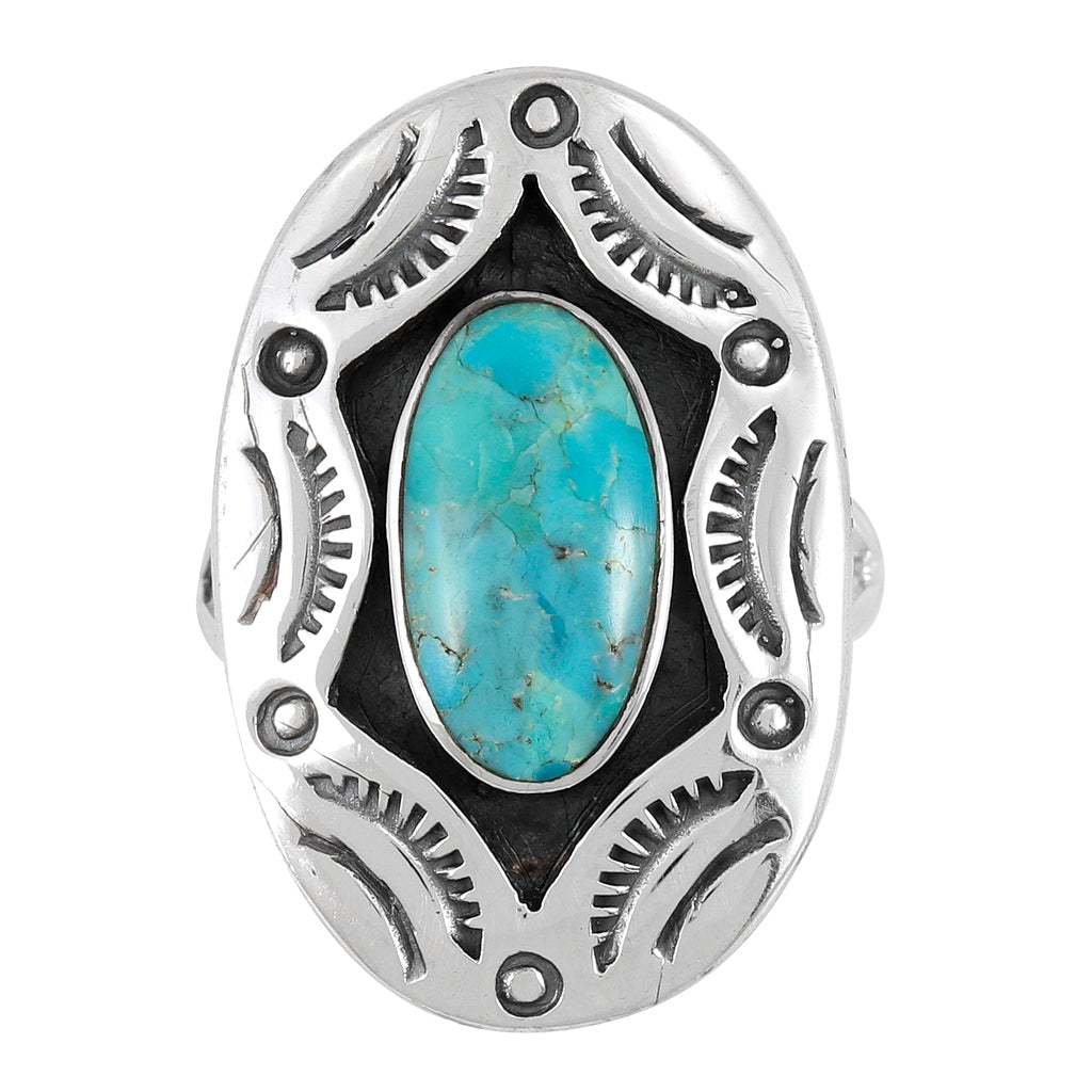 FINAL CLEARANCE - Turquoise Ring SilveryCopper™ R2573-SB-C75
