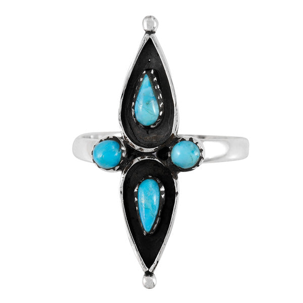 Turquoise Ring Sterling Silver R2575-SM-C75