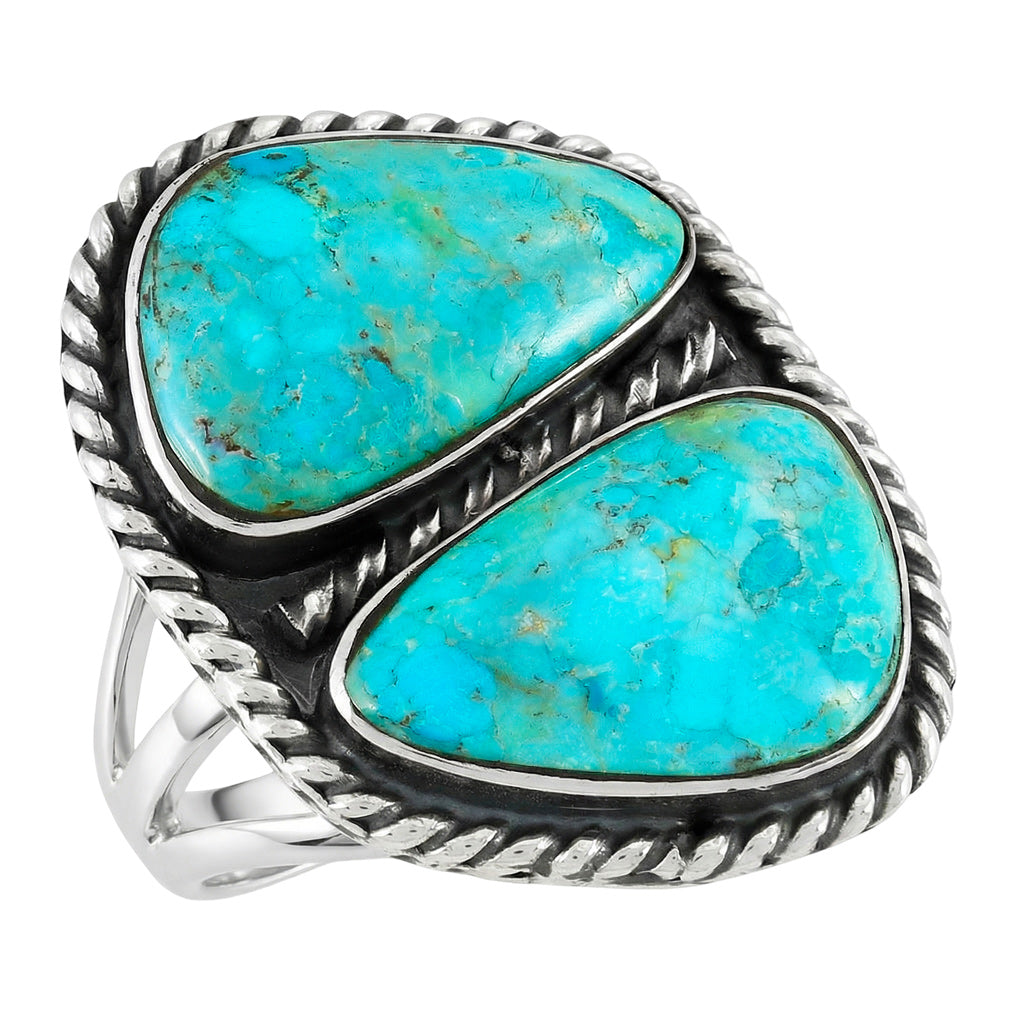 Turquoise Ring Sterling Silver R2581-C75
